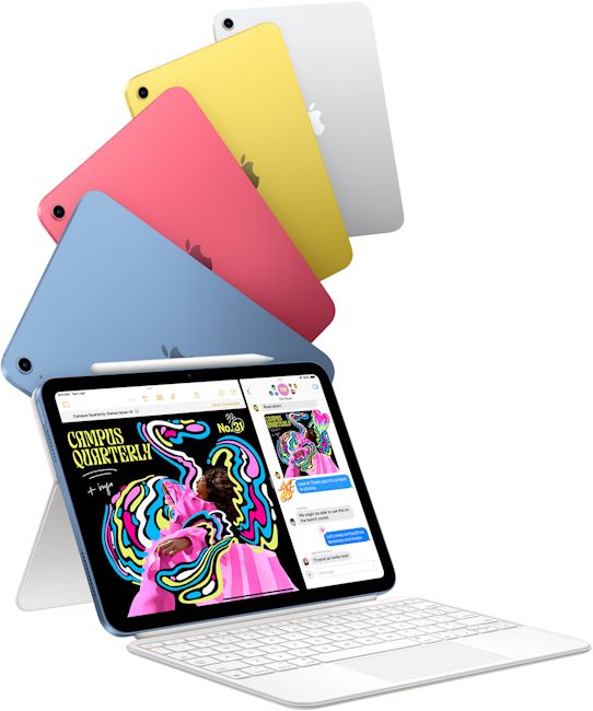 Apple iPad A16 with magic keyboard and apple pencil