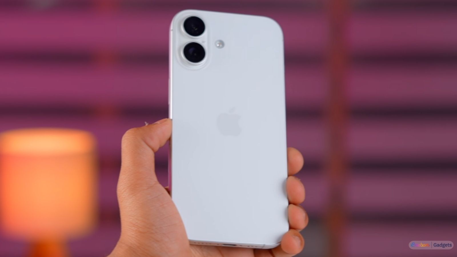 iPhone 16 back design showcased in white