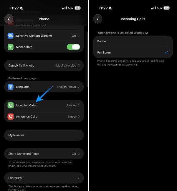 Bringing back Full screen incoming call alerts on the iPhone Bringing back Full screen incoming call alerts on the iPhone