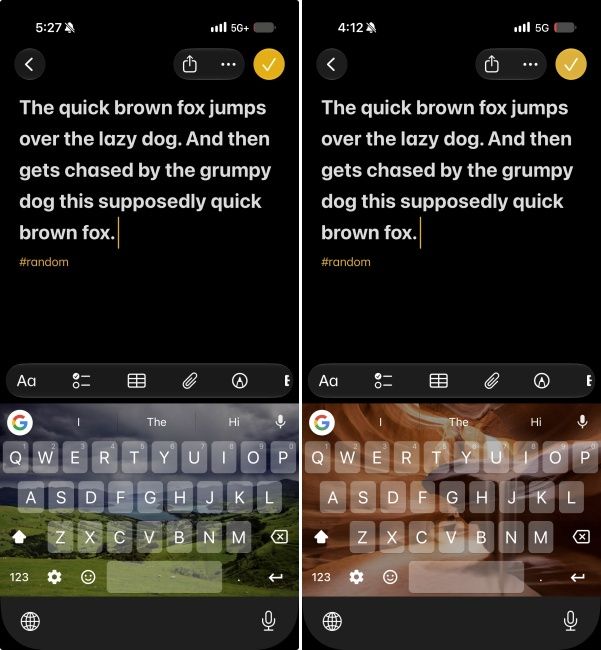 Beautiful Gboard landscape themes for iPhone's keyboard
