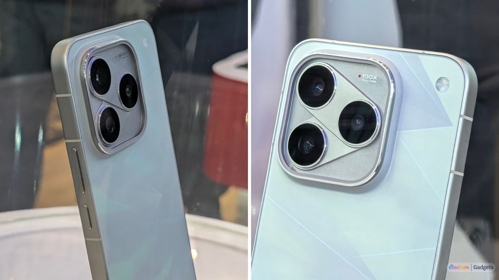 iQOO 16 close up at the camera module design and frame