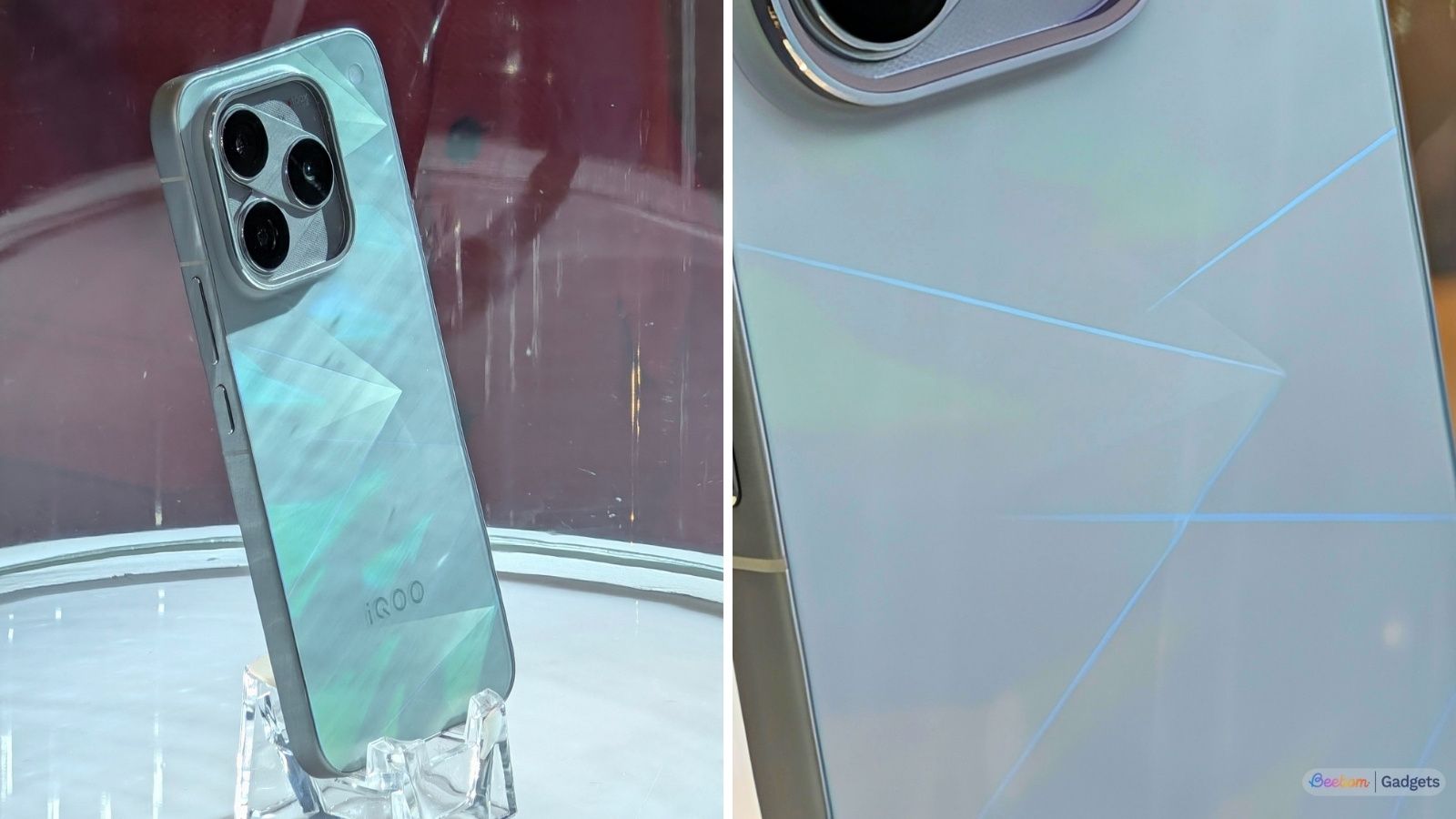 iQOO 16 laser holographic design showcased up close