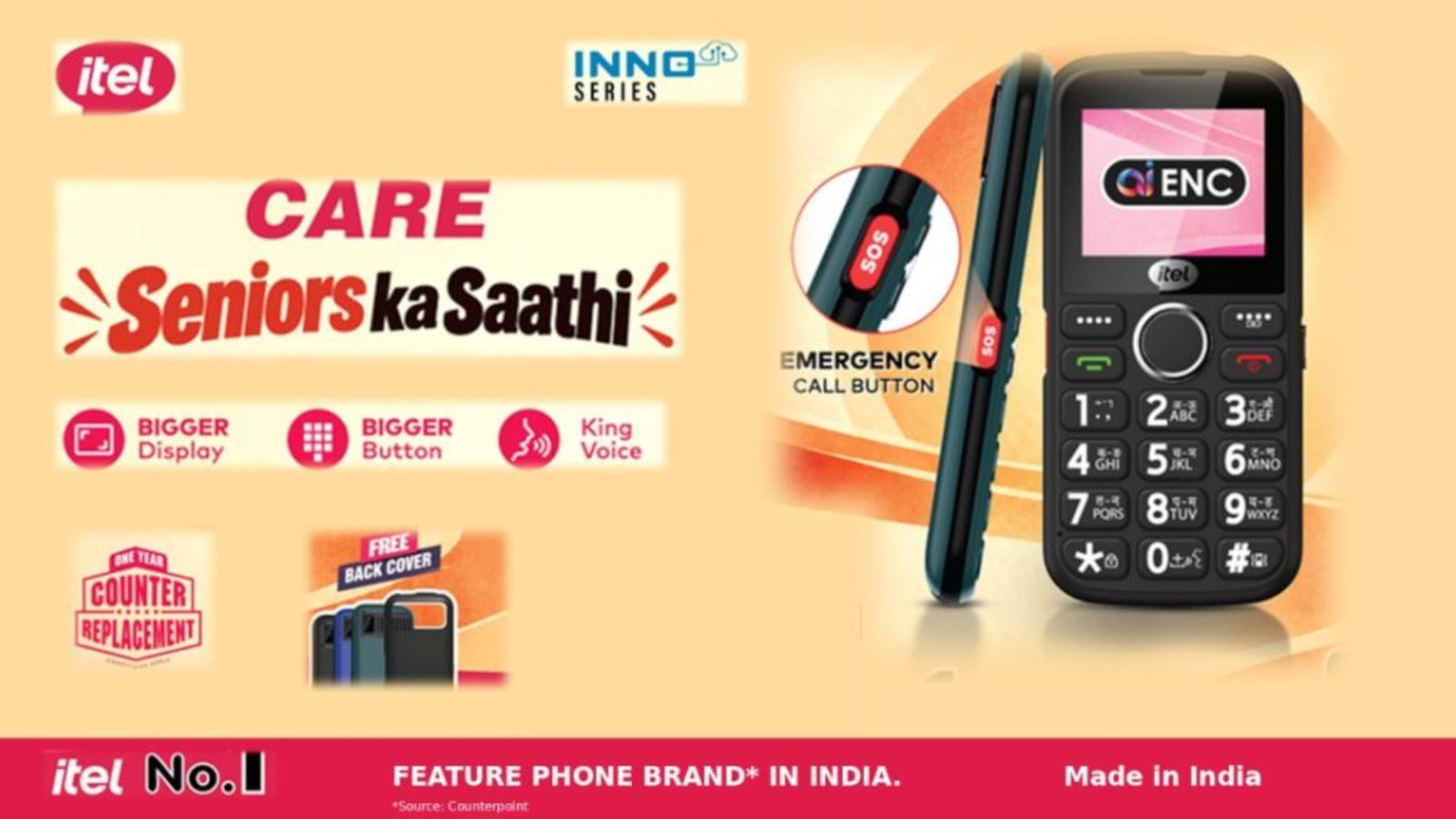 Itel Care feature phone showcased with its key specs