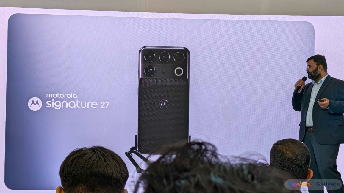 Motorola Signature 27 design teased in black colour option Motorola Signature 27 design teased in black colour option