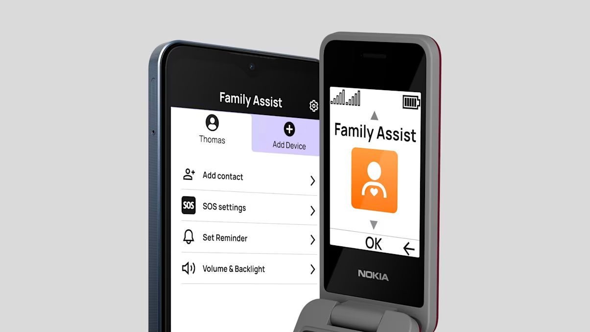 HMD Nokia 2360 smartphone with Family Assist