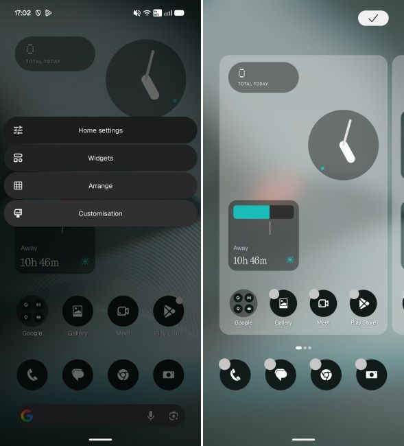 Batch editing home screen apps and widgets on Nothing OS 5.0 home screen