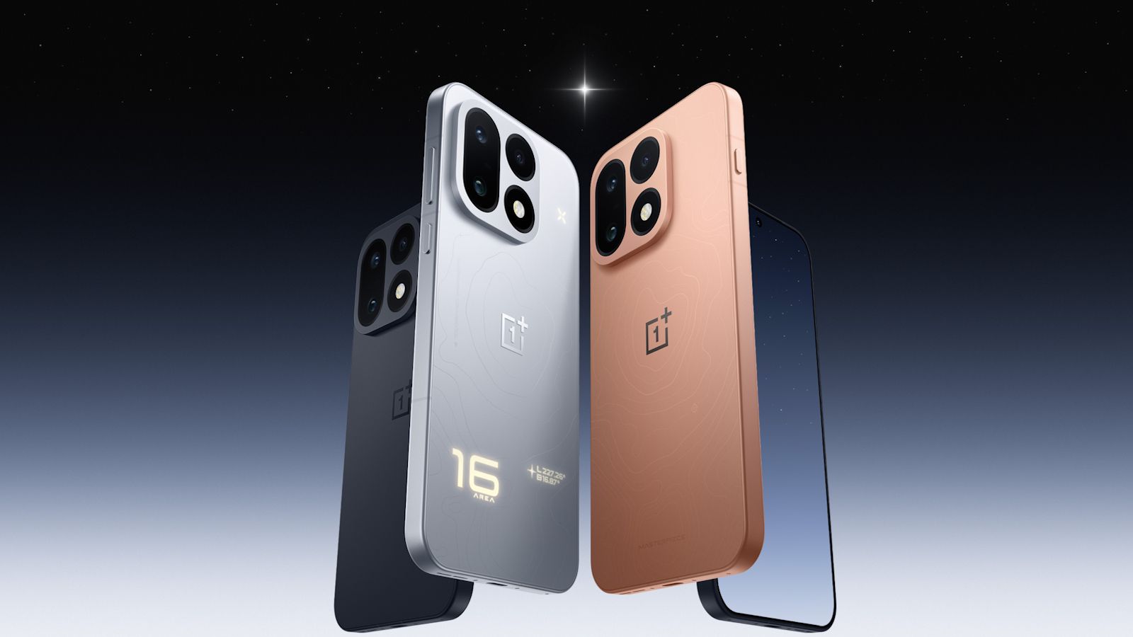 OnePlus 16 back design showcased in three colour options OnePlus 16 back design showcased in three colour options