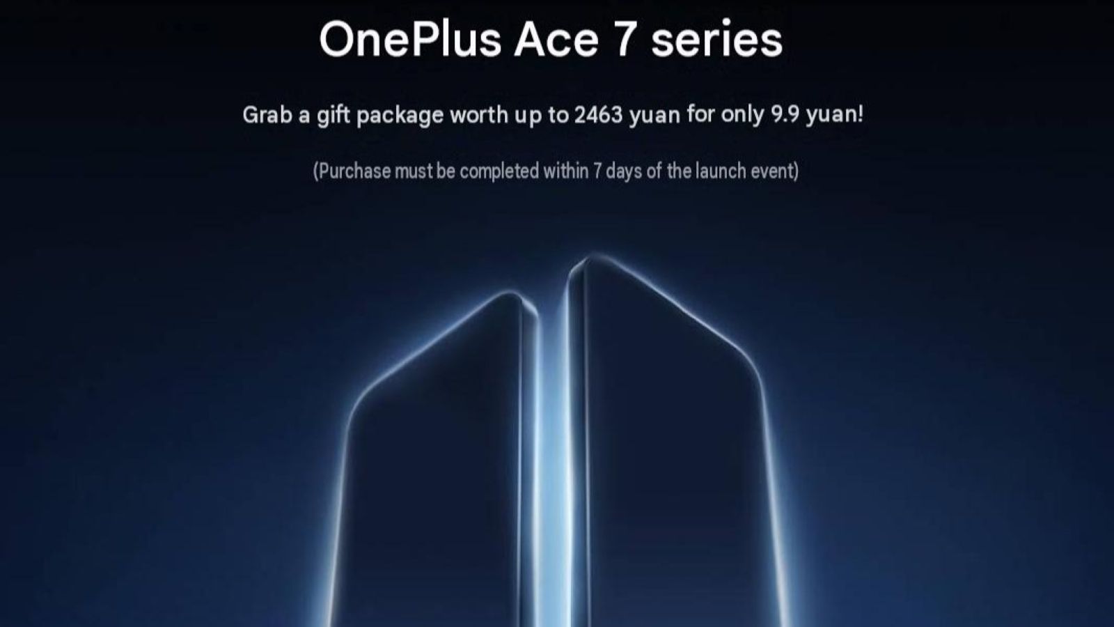 OnePlus Ace 7 Series pre-reservation poster
