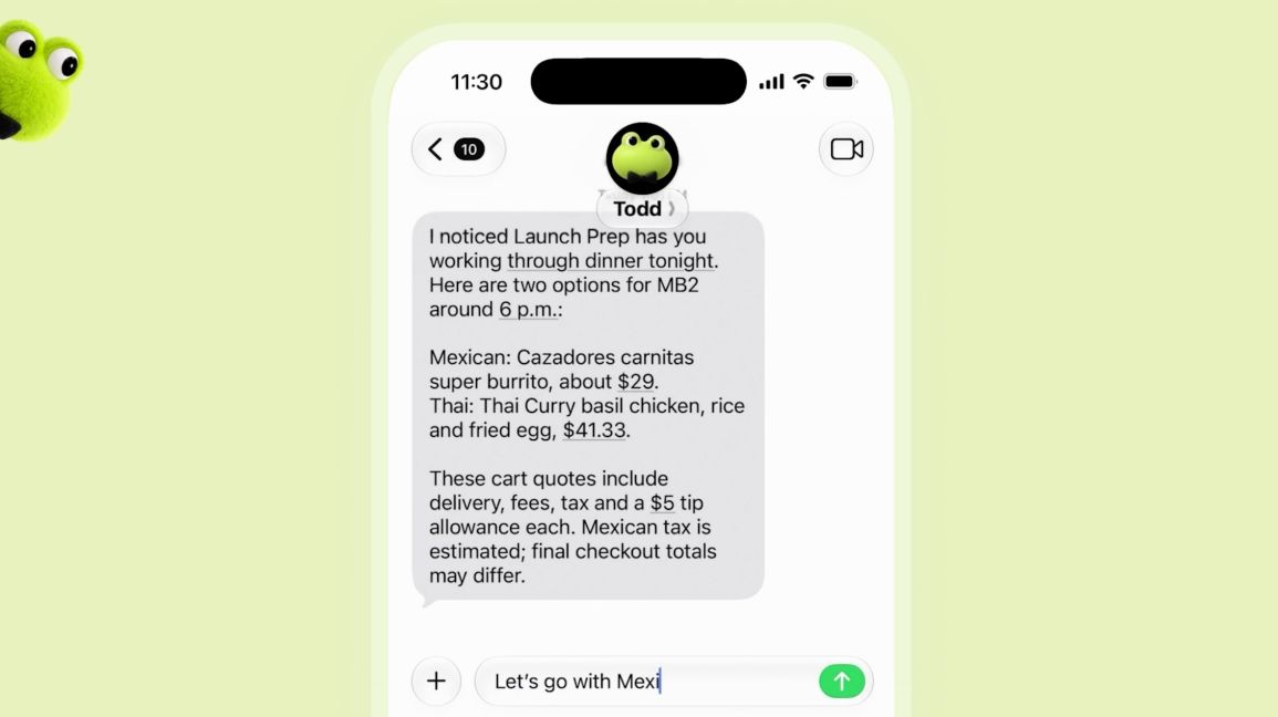 screenshot showing openai dots demo