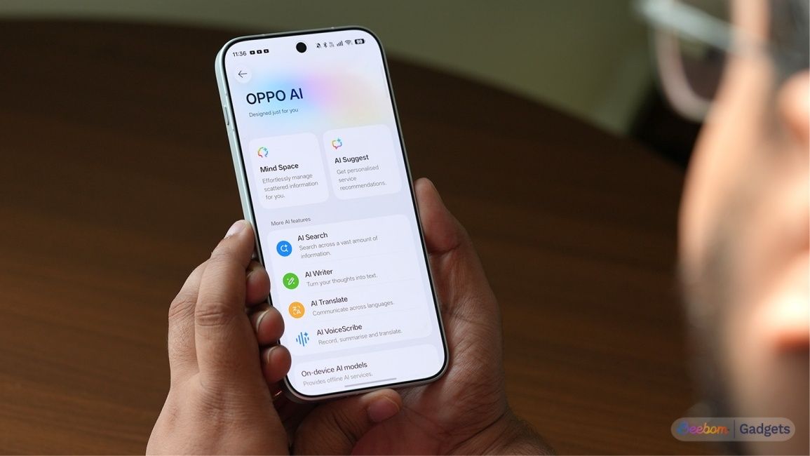 Oppo AI page showcase on the Find X10