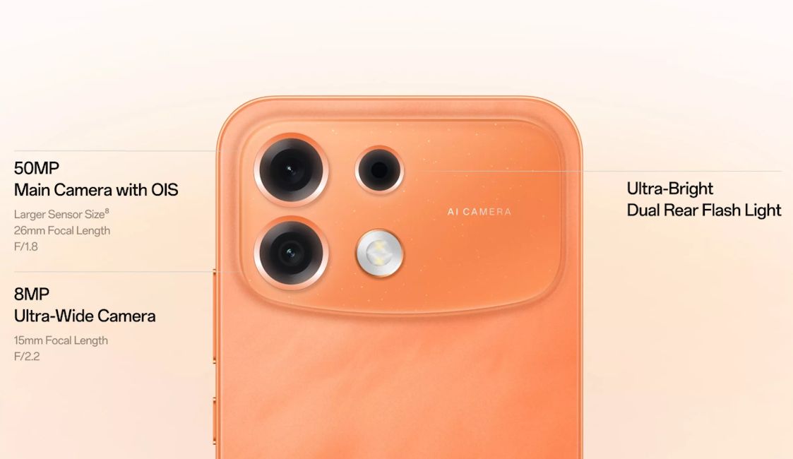 Oppo F35 Pro cameras showcased