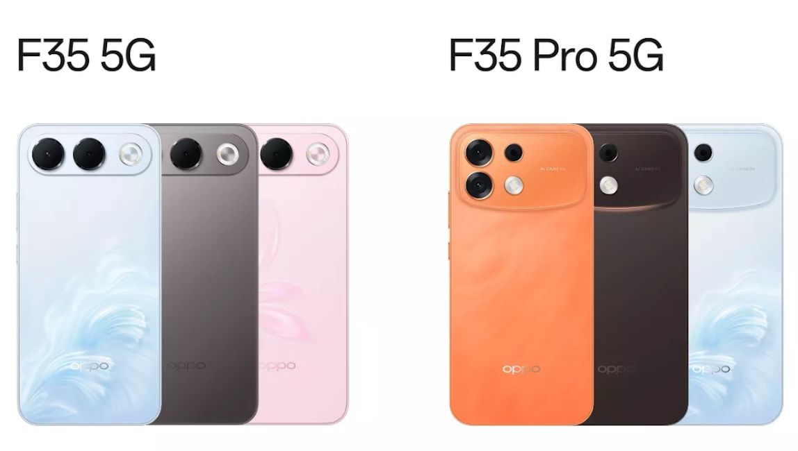 Oppo F35 series design compared