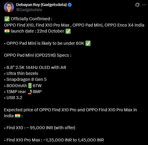 Oppo Pad Mini tablet price and specifications detailed Oppo Pad Mini tablet price and specifications detailed