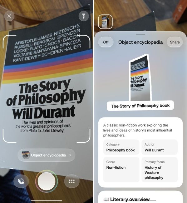OSee feature on ColorOS 17 recognising books