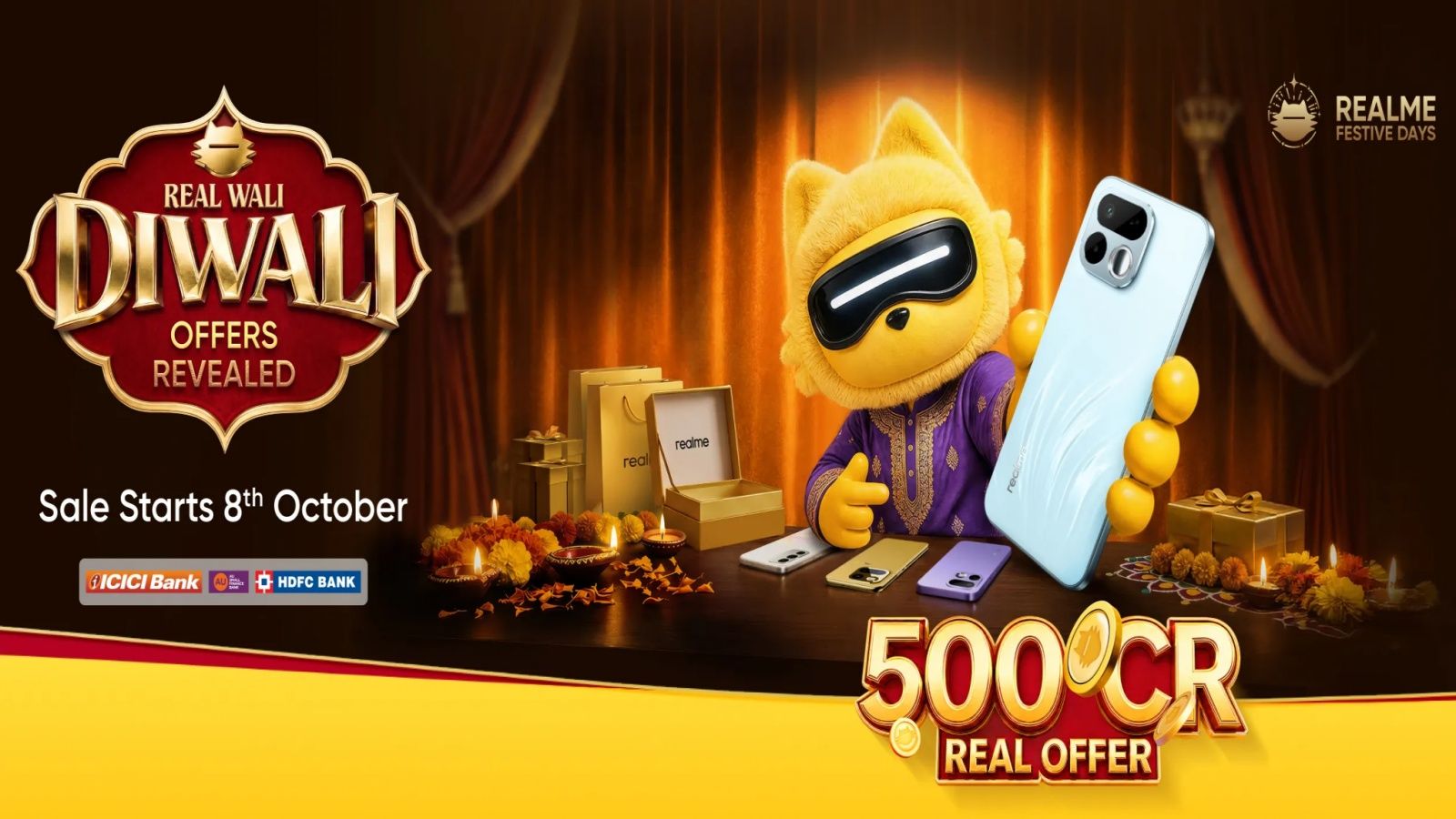 Realme 16 Series Gets Big Diwali Discounts and Offers a Chance to Win a Car Realme 16 Series Gets Big Diwali Discounts and Offers a Chance to Win a Car