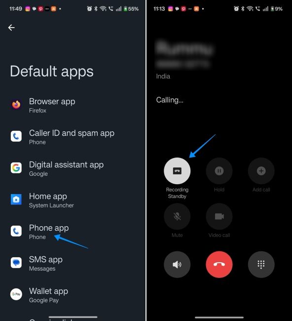screenshot from a oneplus phone showing how to record calls screenshot from a oneplus phone showing how to record calls