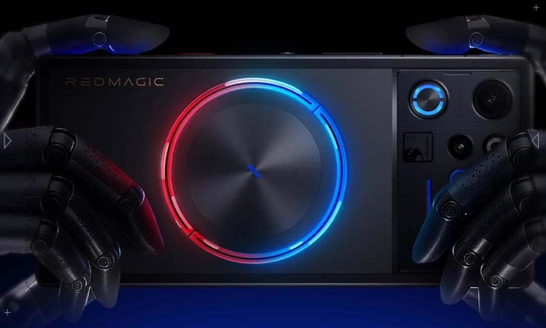 Red Magic 12 Pro+ with RGB held horizontally