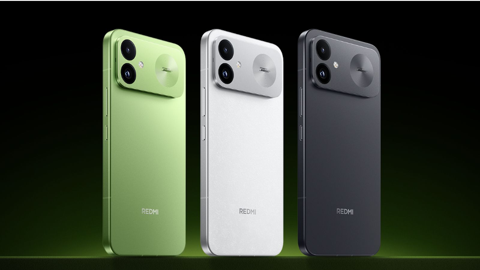 Redmi K100 back design showcased in three colourways