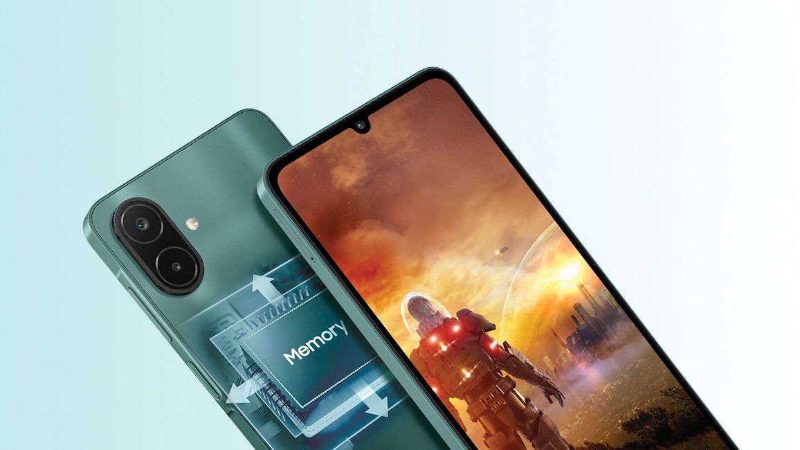 Samsung Galaxy A08 4G display showcased