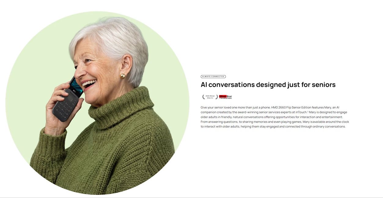 HMD 2660 Flip Senior Edition comes with AI assistant called Mary