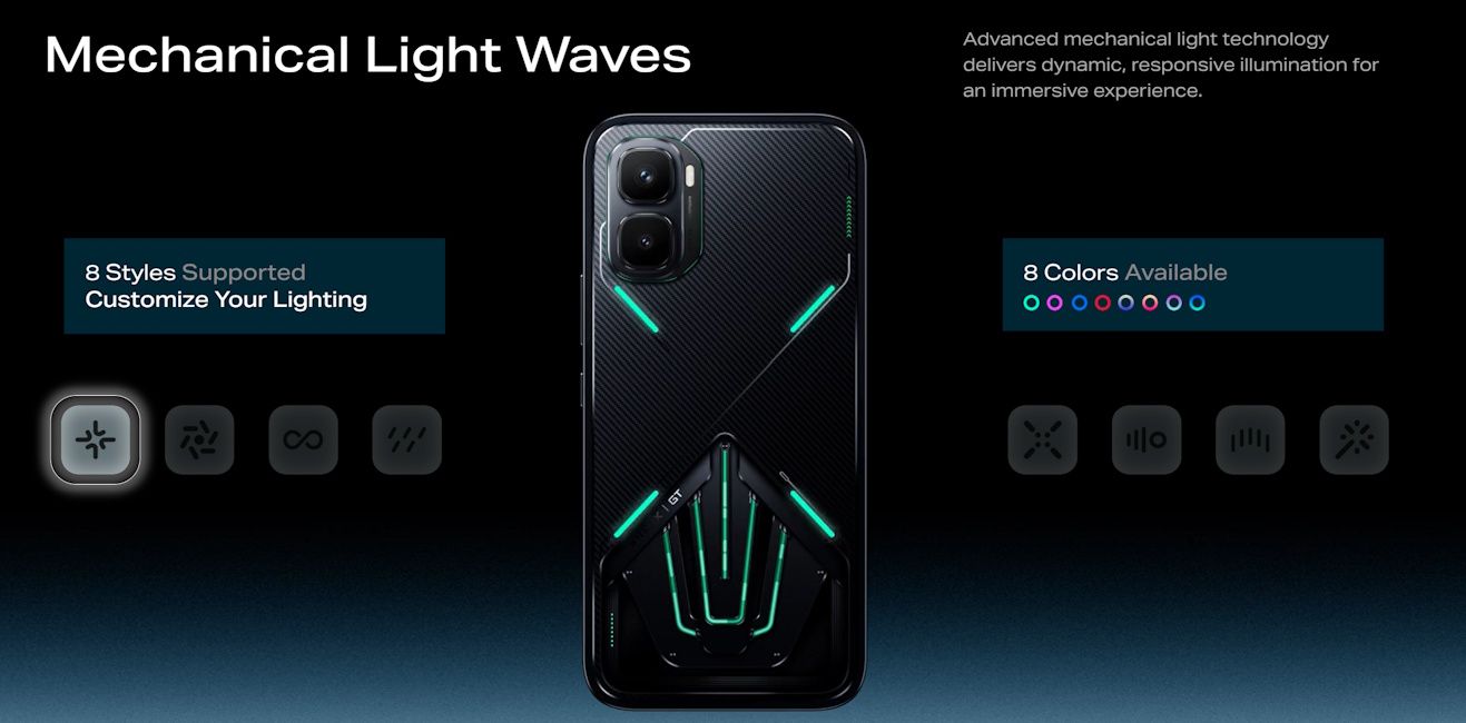 Infinix GT 50 Pro design Infinix GT 50 Pro design