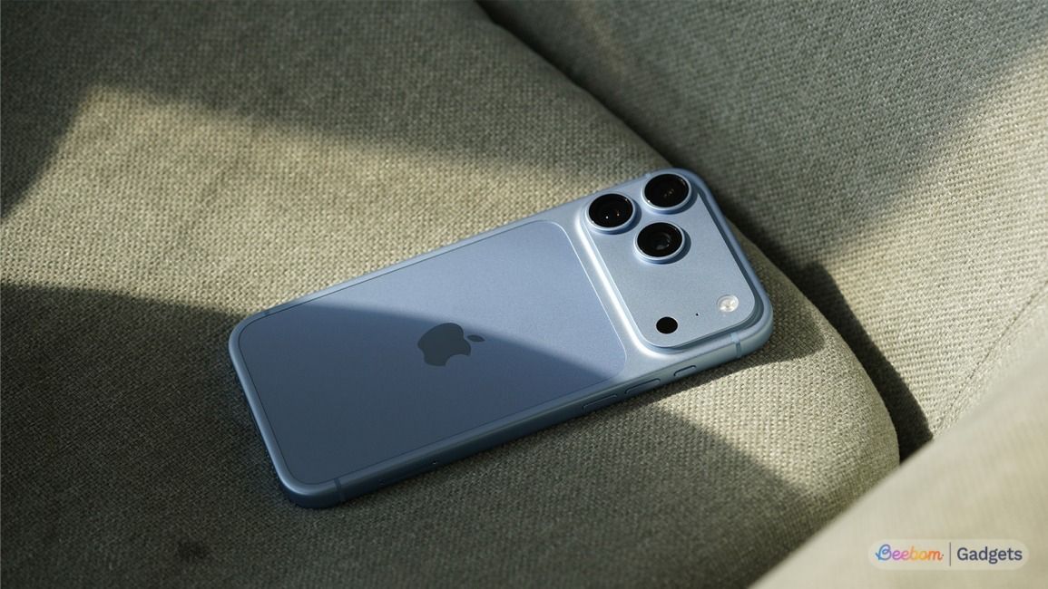 Shot of the iPhone 18 Pro max on a chair