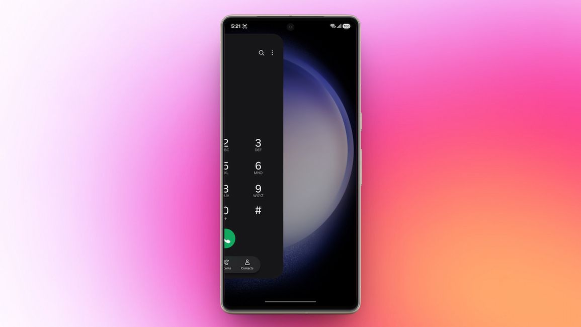 image of an android phone showing how to switch apps using gesture navigation