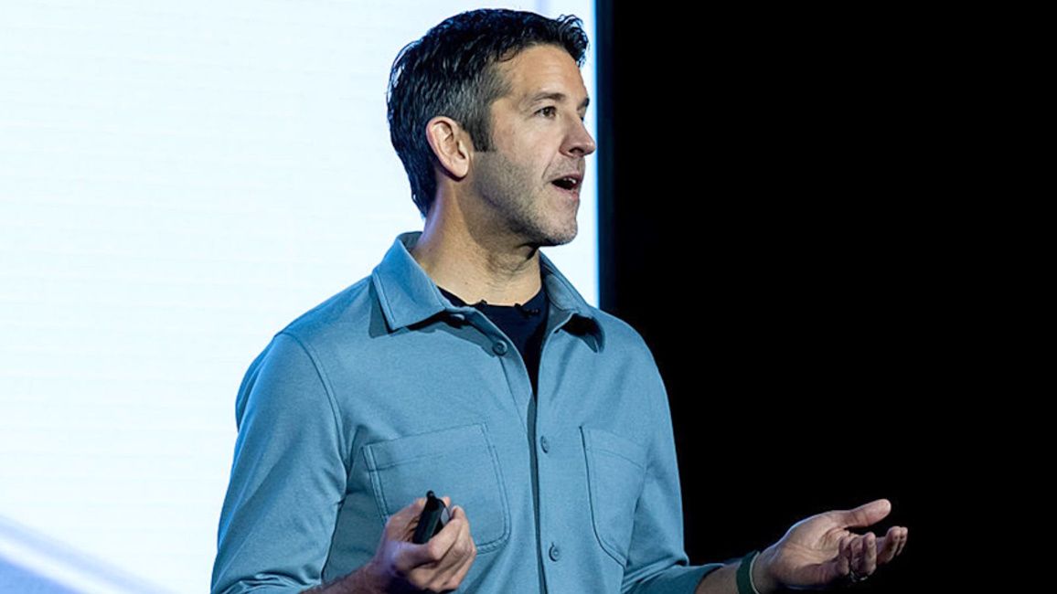 Apple CEO John Ternus speaking at an Apple event