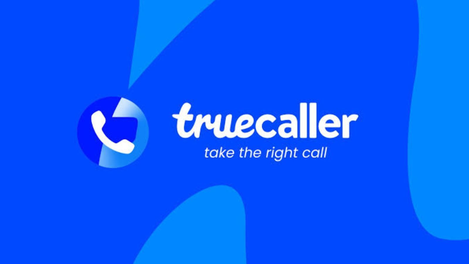 Truecaller logo in blue shades