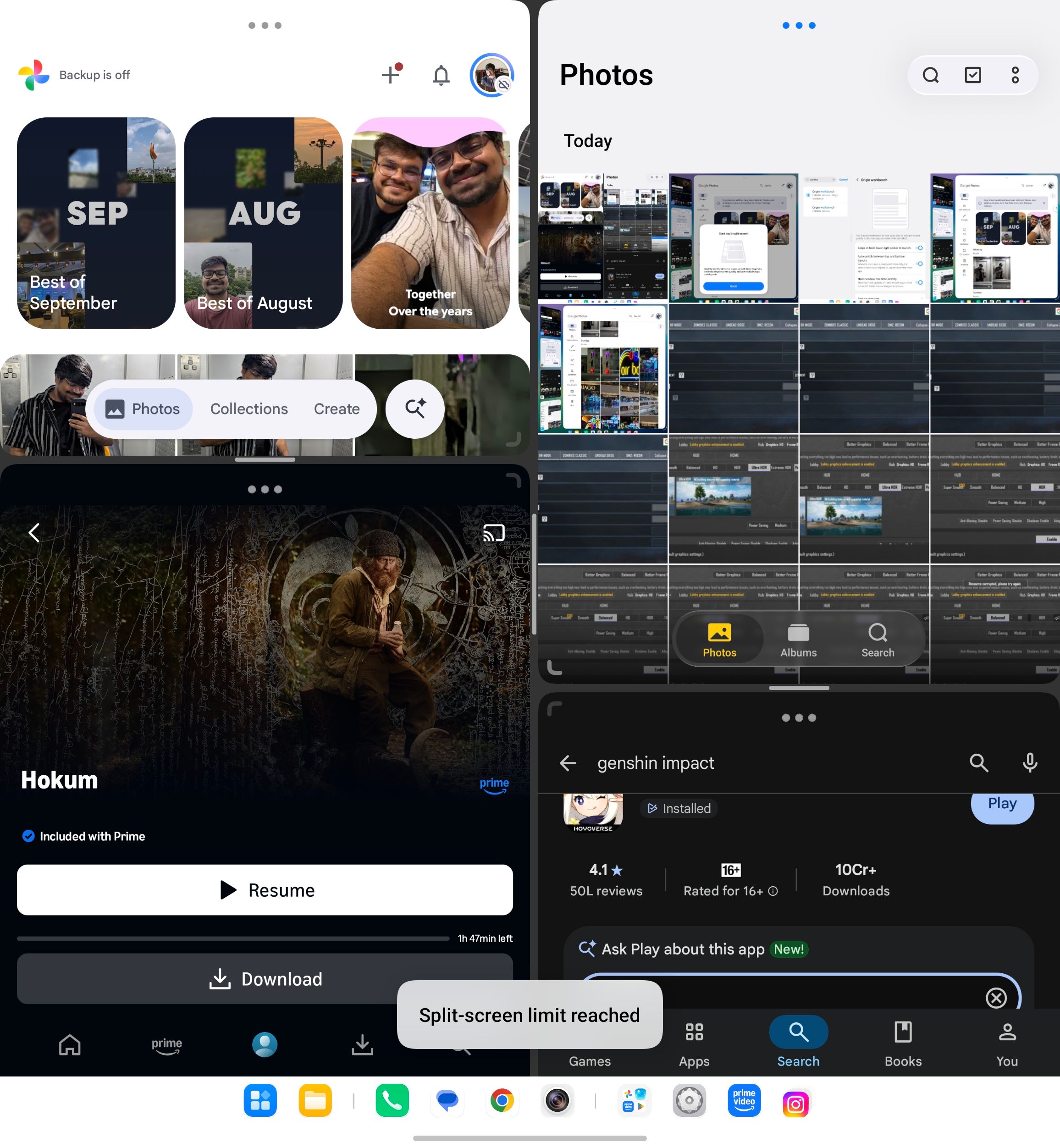Vivo X Fold 6 four app splitscreen showcased