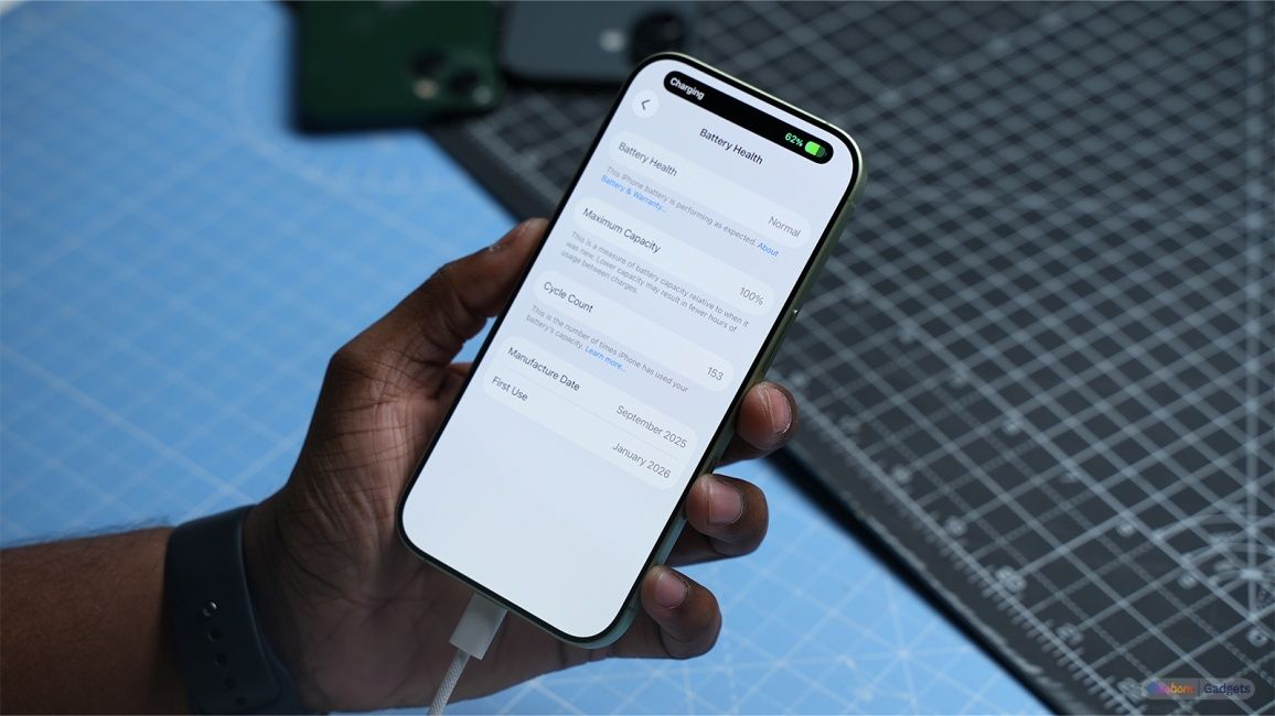 Checking battery health on phone