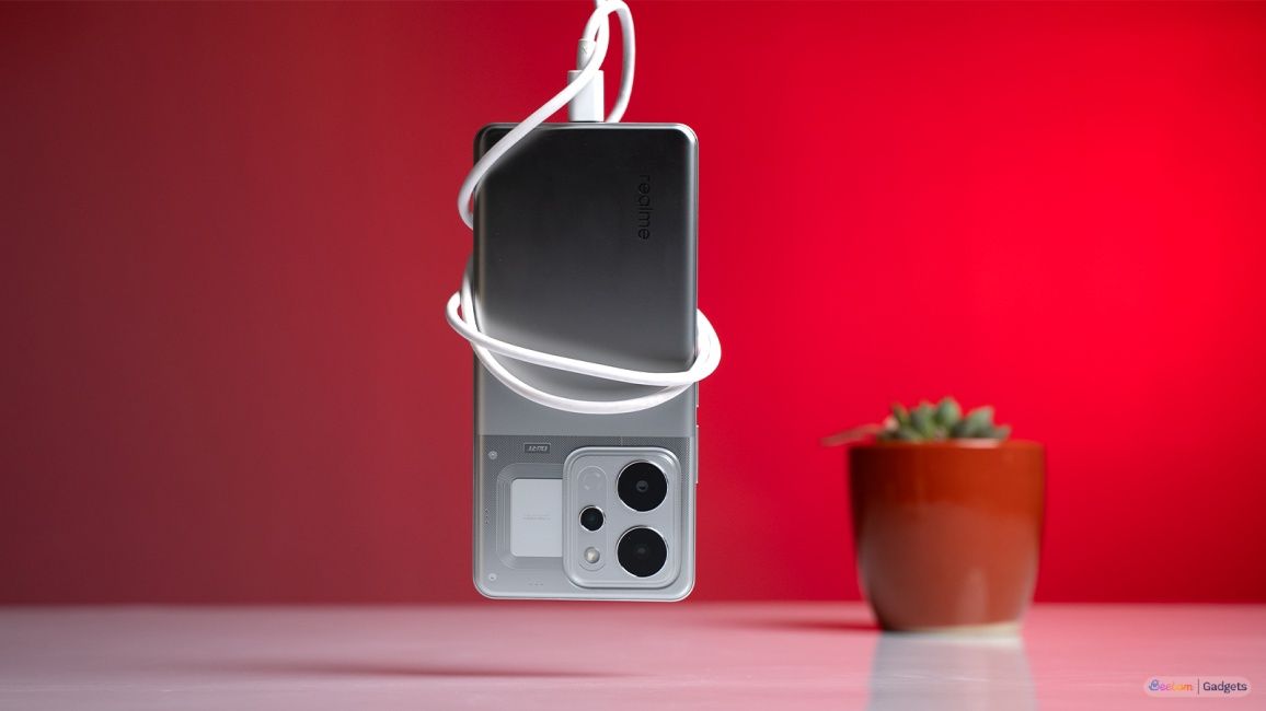 Phone hung upside down and charging