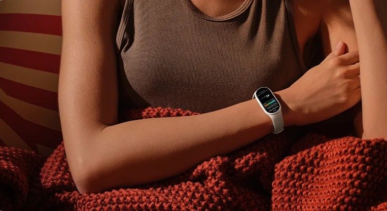 Person wearing a Xiaomi Band 11