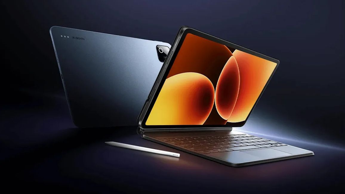 Xiaomi Pad 8 with the keyboard and stylus
