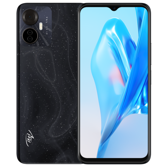 itel S18 Pro Front Back Starry Black