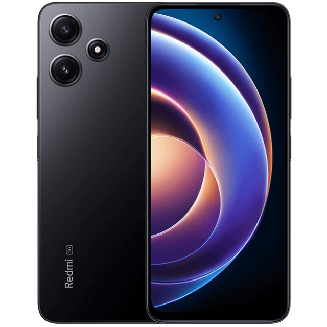 Redmi Note 12R Pro front and back in Black