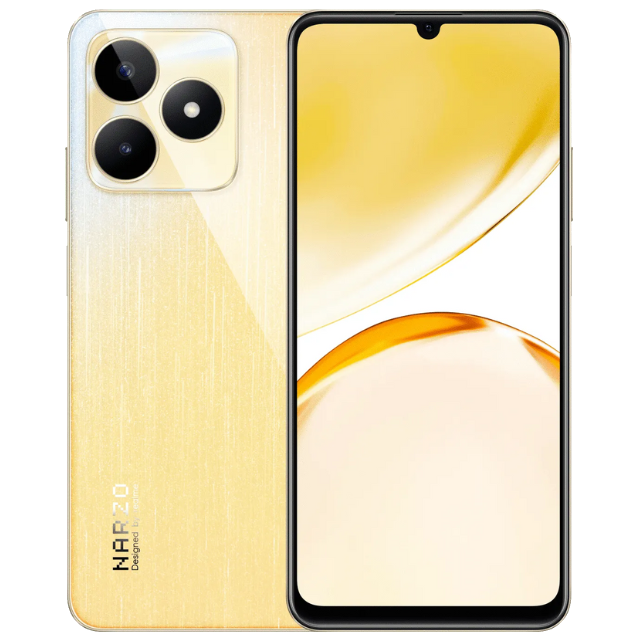 Realme Narzo N53 Feather Gold Front Back