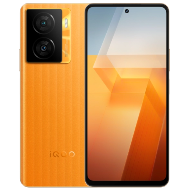 iQOO Z7x Front and Back Orange