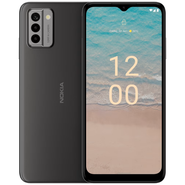 Nokia G22 Gray Front and Back