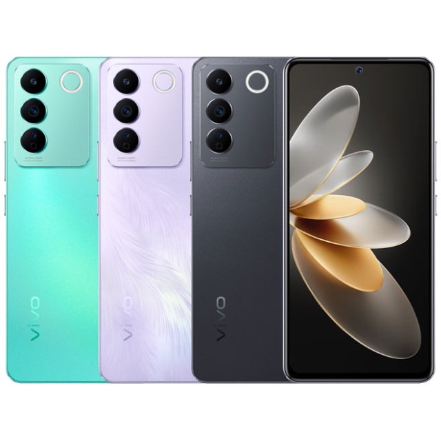 Vivo V27e Front and Back Lively Green