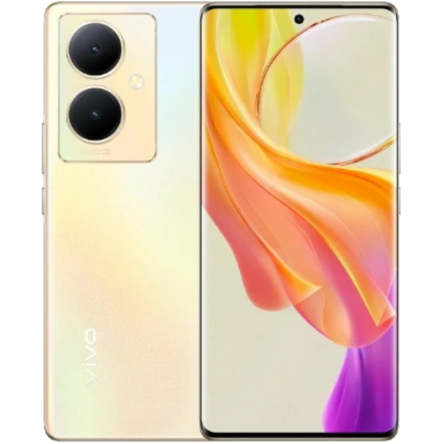 Vivo Y78 Plus 5G Front and Back Gold