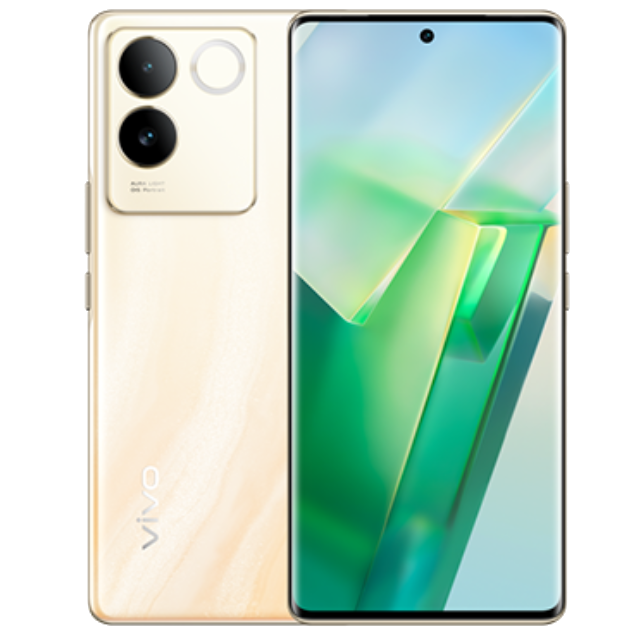 Vivo T2 Pro Front and Back Dune Gold