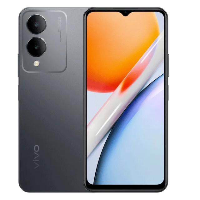 Vivo Y36i Front and Back Black