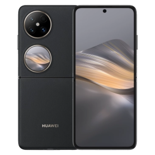 Huawei Pocket 2 front and back in Elegant Black
