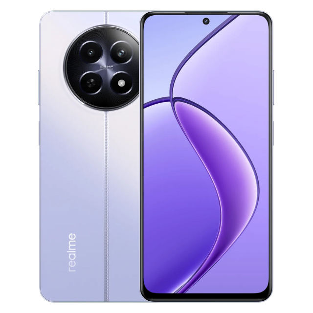 Realme 12 5G Twilight Purple Front and Back