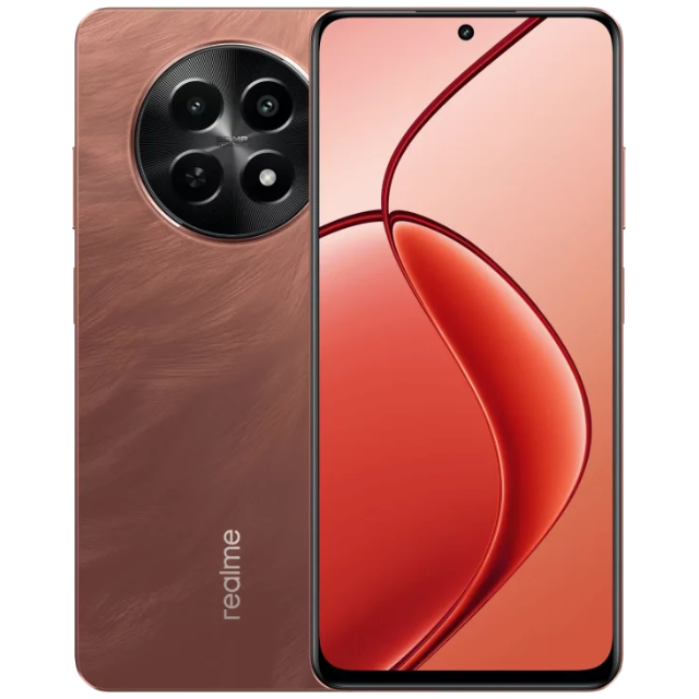 Realme C65 5G Front and Back Speedy Red