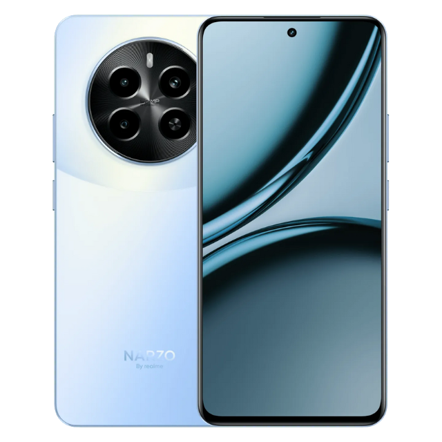 Realme Narzo 70 5G Front and Back Sky Blue