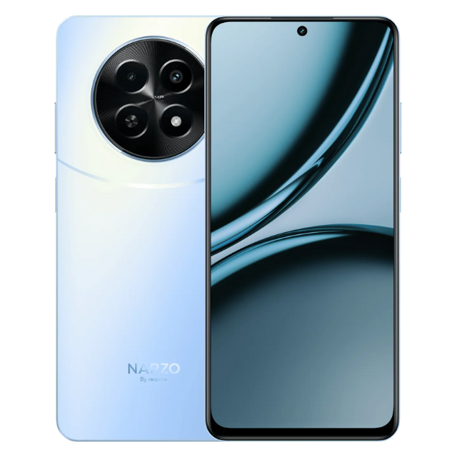 Realme Narzo 70x 5G Front and Back Ice Blue 