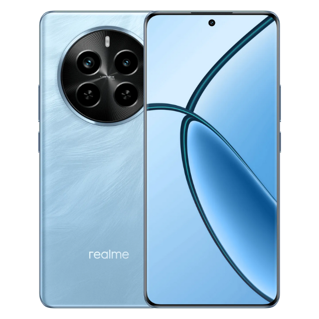 Realme P1 Pro Front and Back Parrot Blue