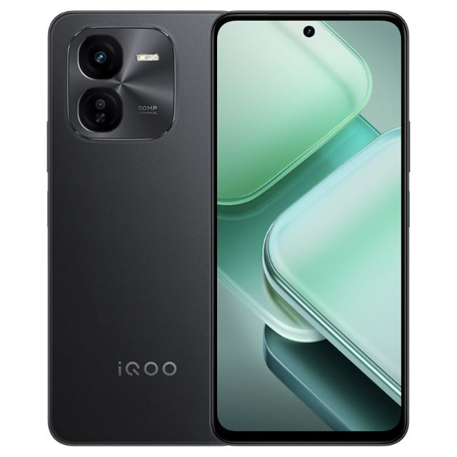 iQOO Z9x 5G Storm Grey Front and Back